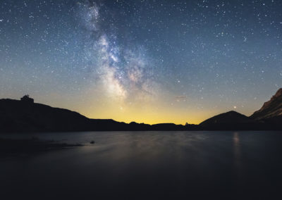 the forgotten lake - laghi d'olbe - milkyway - nightsky